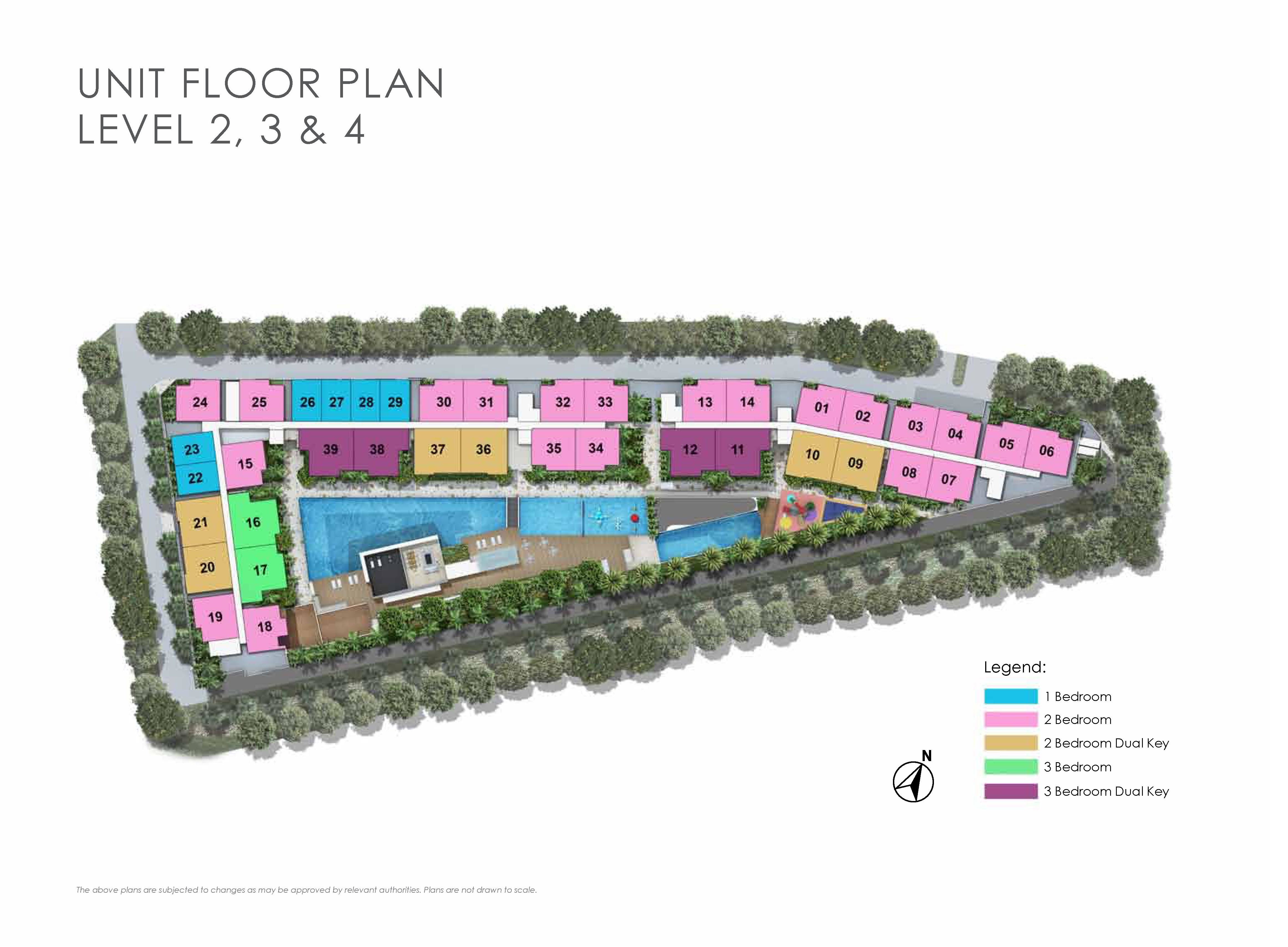 Kensington Square Unit Floor Plan Site Map